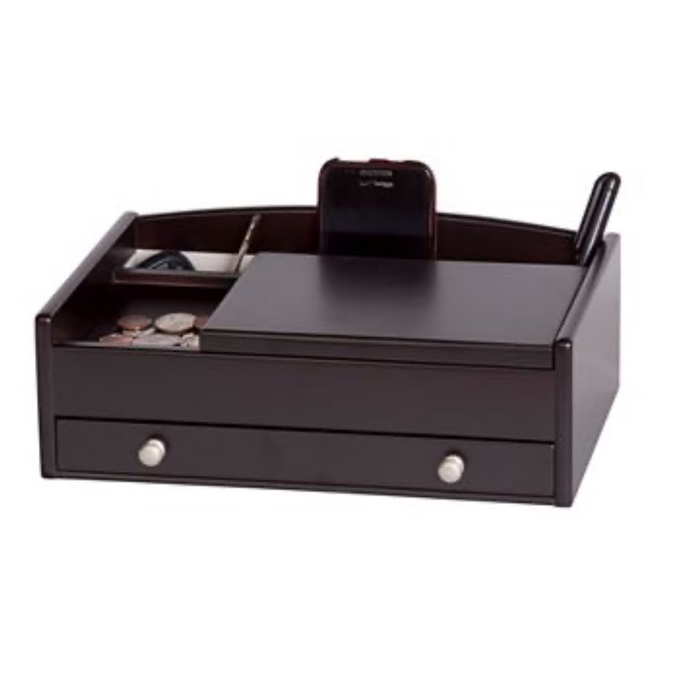 NEW Mele & Co. Kent Men’s Wooden Dresser Top Valet